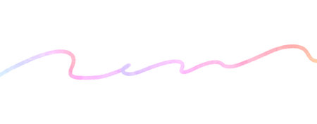 Watercolor hand drawn wave line isolated on white background illustration.の写真素材