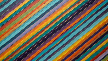 abstract background with multicolored diagonal stripes for various design artworksの素材