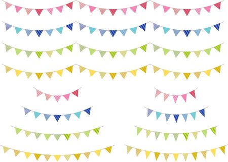 Garland Colorful Patternのイラスト素材