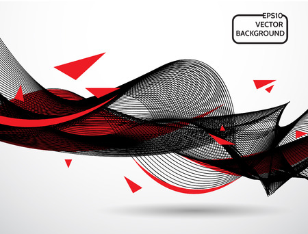 Abstract background, wavesのイラスト素材