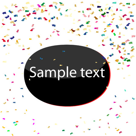 Colorful celebration background with confetti.のイラスト素材