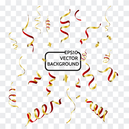 Colorful celebration background with confetti.のイラスト素材