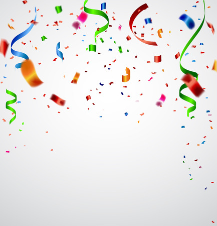 Colorful celebration background with confetti.のイラスト素材