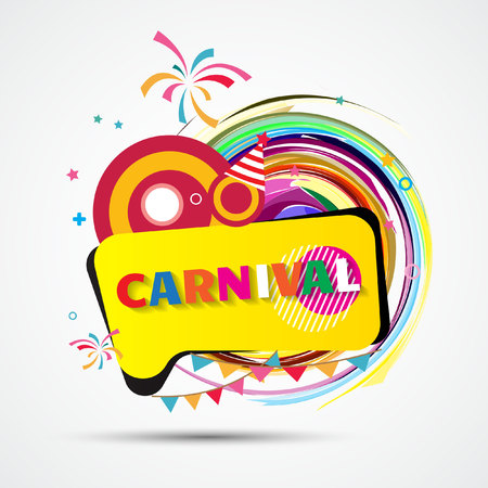 Colorful celebration background with confetti.のイラスト素材
