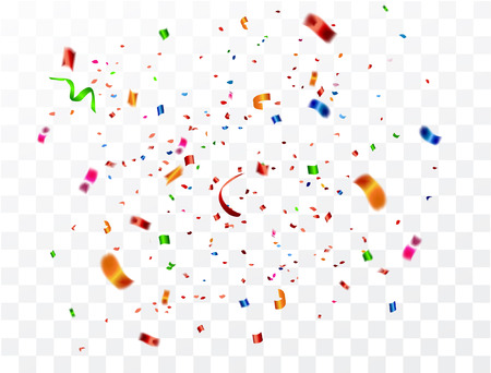 Celebration carnival. Bright colorful vector confetti background.のイラスト素材