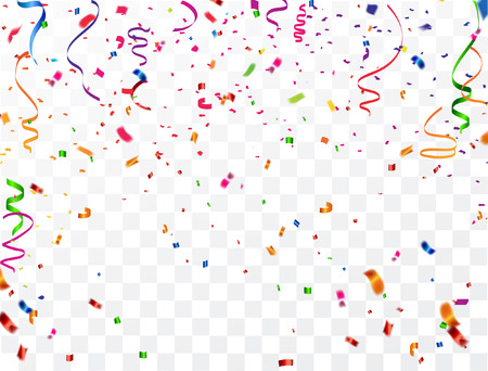 Celebration carnival. Bright colorful vector confetti background.のイラスト素材