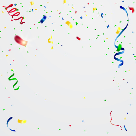 Celebration carnival. Bright colorful vector confetti background.のイラスト素材