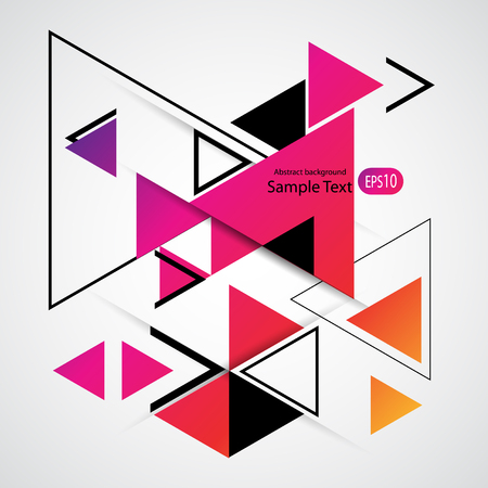 Abstract geometric vector background with triangles.のイラスト素材