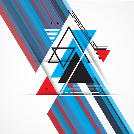 Abstract geometric vector background with triangles.のイラスト素材
