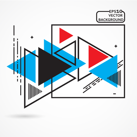 Abstract geometric vector background with triangles.のイラスト素材