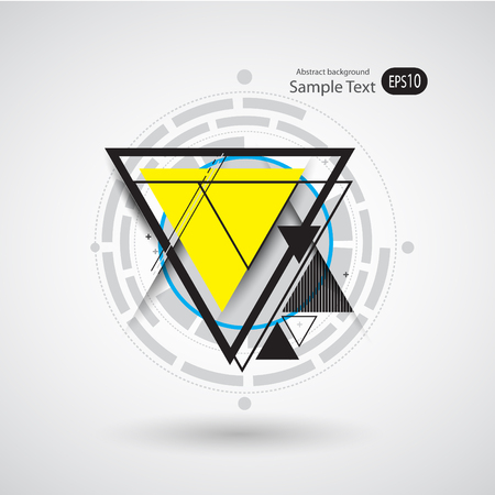 Abstract geometric vector background with triangles.のイラスト素材