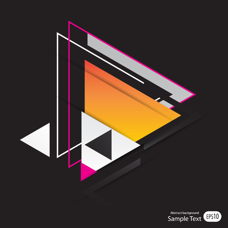 Abstract geometric vector background with triangles.のイラスト素材