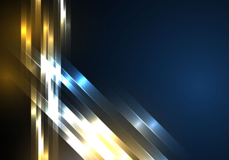 Background Technology. Blue tech background with shining abstract objects. Vector tech circle and technology backgroundのイラスト素材