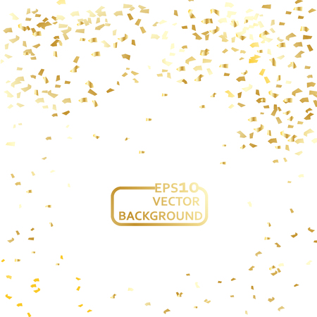 Gold confetti celebrationのイラスト素材