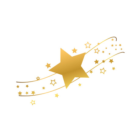 gold star backgroundのイラスト素材