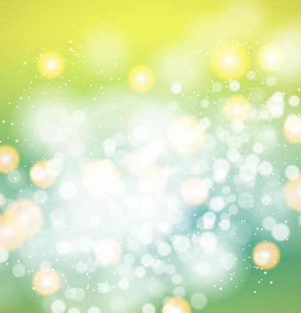 Abstract Light Bokeh Background, Vector Illustrationのイラスト素材