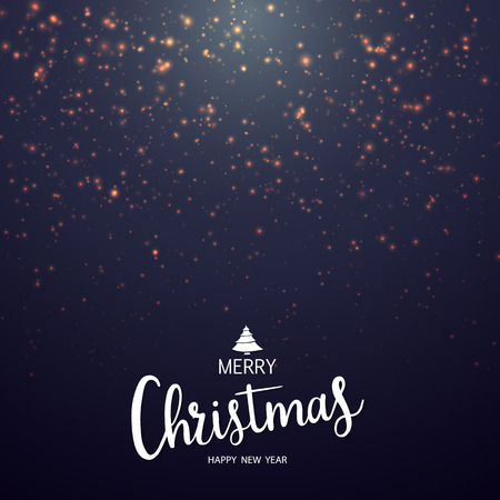 Vector Christmas lights bokeh background with party lights bright  posterのイラスト素材