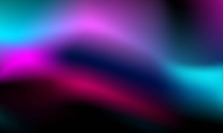 Abstract gradients neon waves banner template background.