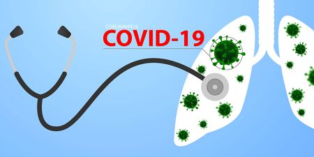 Coronavirus or Corona virus concept. covid-19のイラスト素材