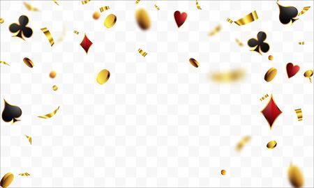 VIP poker Luxury vip invitation with confetti Celebration party Gambling banner background.のイラスト素材