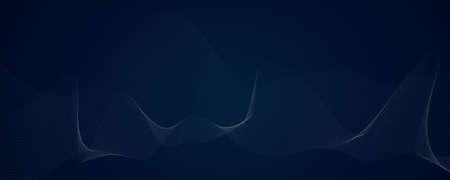 Abstract blue pattern and background poster with dynamic triangle. technology Particle Mist network...