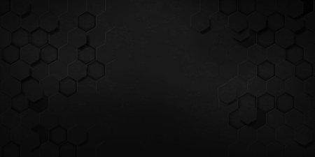 grunge abstract black Hexagon texture sports Vector illustration. geometric background. Modern shape...