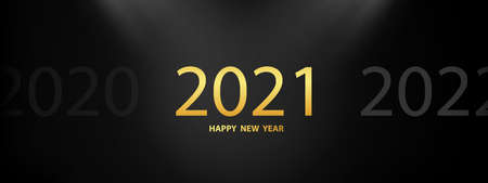 Happy New Year 2021 background.のイラスト素材
