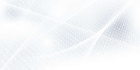 Abstract grey white background poster with dynamic waves. technology network Vector illustration.のイラスト素材