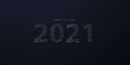 Happy New Year 2021 background.