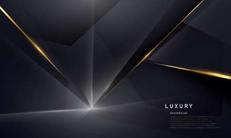 Abstract white and gray background with gorgeous golden line decoration. Luxurious.のイラスト素材