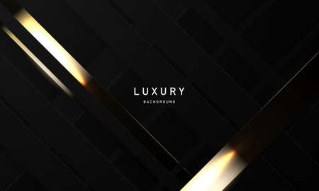 Celebration background template with confetti and gold ribbons. luxury greeting rich card.のイラスト素材