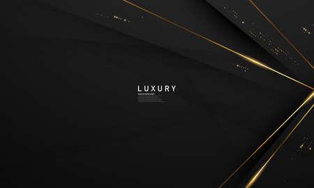 Celebration background template with confetti and gold ribbons. luxury greeting rich card.のイラスト素材