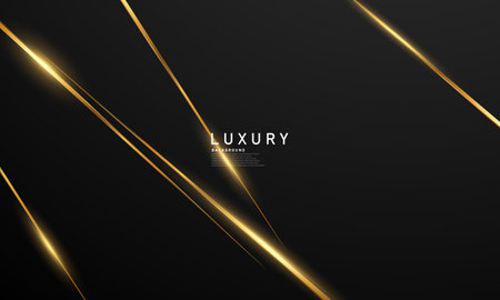 Celebration background template with confetti and gold ribbons. luxury greeting rich card.のイラスト素材