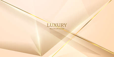 Abstract pink and gold background with gorgeous golden line decoration.のイラスト素材