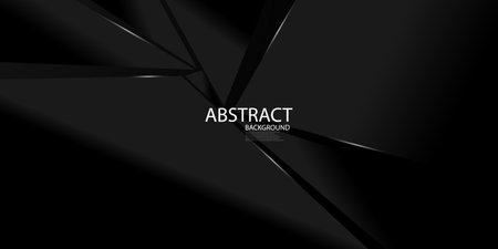 Black abstract pattern and dynamic background poster decorated with beautiful white lines. Illustration in vector formatのイラスト素材