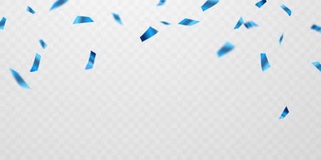 Celebration background template with confetti and colorful ribbons.のイラスト素材