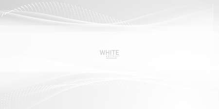 Abstract white and gray backdrop Modern Halftone Wave Background Designのイラスト素材