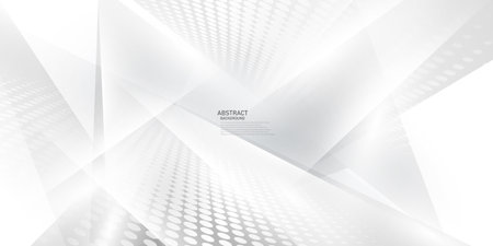 Abstract white and gray backdrop Modern Halftone Wave Background Designのイラスト素材