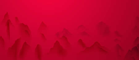 chinese new year 2022 chinese ink painting Beautiful high mountains with modern design.のイラスト素材