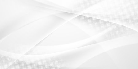 Modern white abstract technology wave background design vector illustrationのイラスト素材