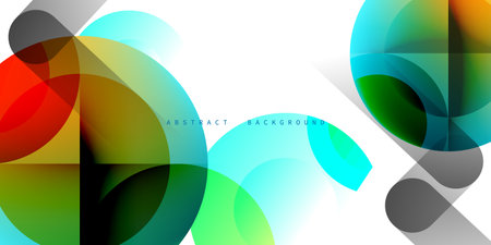 overlapping abstract background color Modern element vector illustration for background, banner, template or website page.のイラスト素材