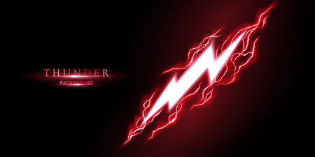lightning light effect background realistic flash with lightning electric explosion vector illustrationのイラスト素材