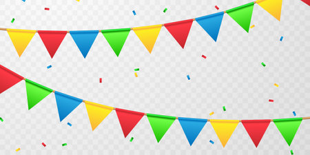 party flag background for celebration vector illustrationのイラスト素材