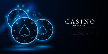 casino background design for banner gambling templates luxury vector illustrationのイラスト素材