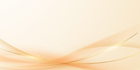golden abstract background with luxury golden lines vector illustrationのイラスト素材
