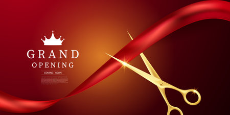 Design your opening card that is elegant. business banner template vector illustrationのイラスト素材