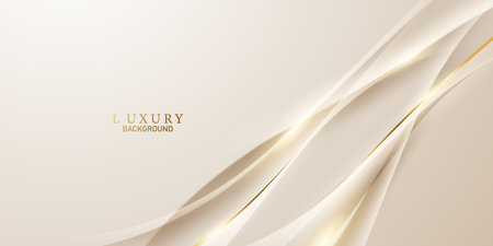 golden abstract background with luxury golden lines vector illustrationのイラスト素材