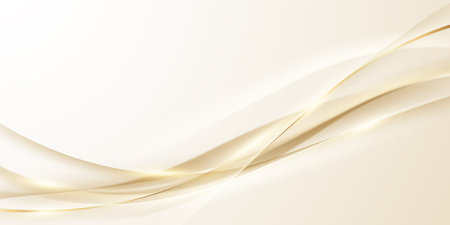 golden abstract background with luxury golden lines vector illustrationのイラスト素材