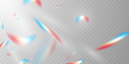 Colorful confetti and zigzag ribbons falling from above Streamers, tinsel vectorのイラスト素材