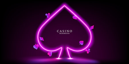 casino background vector illustration for gambling poster banner elegant designのイラスト素材
